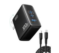 INIU GaN Ⅱ Tech 100 W USB C Charger, 3 USB A+2 x USB C Fast Charger with Compact Space Saving for MacBook iPad Pro/Air, iPhone 15/14/13 Pro Max, Galaxy S24/S23 Ultra, Airpods, Steam Deck etc