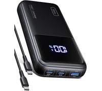 INIU Laptop Power Bank, Compact 20000mAh 65W Fast Charging Battery Pack | 3-Output Fast Charging, Flight-Safe, Travel Essential, Portable Charger for MacBook Pro, Dell, Steam Deck, iPhone, iPad etc