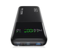 INIU Laptop PowerBank, 140 W 25000 mAh Power Bank, Fast Charging, Small External Mobile Phone Batteries, USB-C Input & Output for MacBook, Surface, iPad, Camera, DJI, iPhone 16 15 14, Travel, Hiking