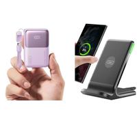 INIU Mini 45W Fast Charging 10000mAh Power Bank + Fast Charging Wireless Charger Stand