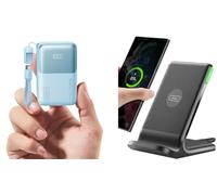 INIU Mini 45W Fast Charging 10000mAh Power Bank + Fast Charging Wireless Charger Stand