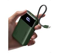 INIU Power Bank, Smallest 20000mAh 45W PD Portable Charger Fast Charging with Built in Cable, USB C in&Out Battery Pack, Travel Essential, Mobile Phone Power Banks for iPhone 17 16