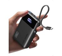 INIU Portable Charger, Smallest 20000mAh Power Bank with Build in USB-C Cable, 22,5W PD Fast Charging USB C in&Out Battery Pack, External Phone Charger for iPhone 15 14 13 Samsung S22 S21 Google etc