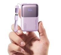 INIU Mini Power Bank, 45W Fast Charging 10000mAh Battery Pack USB C Input & Output Portable Charger, Small Portable Battery Bank for iPhone 16/15/14/13 Pro Max Mini Plus, Samsung, iPad, Travel, Purple