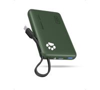 INIU Smaller 10000mAh Power Bank, 20W PD Fast Charging Portable Charger | Flashlight, Built in USB C Cable, Flight-Safe, Travel Essential, Battery Phone Pack for iPhone 18 17 16, Samsung S26 etc