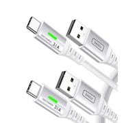 INIU USB C Charger Cable, [2 Pack 1m BSWH] 3.1A Type C Cable Fast Charging, Braided USB A to USB-C Phone Charger Cable for iPhone 17 16 Pro Max, Samsung S25 24, Huawei Pixel 10, iPad etc.
