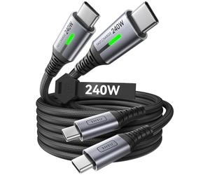 INIU USB C Charger Cable, 240W PD [2-Pack 2m] Type C Charge Cable