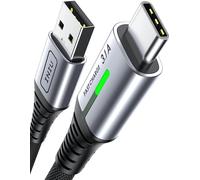 INIU USB C Charger Cable, [2m/3.1A] Type C Cable Fast Charging, Zinc Alloy Brai