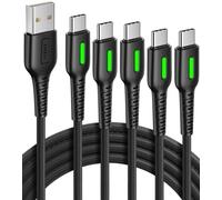 INIU USB C Charger Cable, [5Pack, 3.1A] USB to USB C Cable, Type C Charger Cable Fast Charging QC 3.0 for iPhone 15 Pro Max Plus Samsung Galaxy S21 S20 S10 A12 A40, Huawei P30 P40, Xiaomi, PS5., etc
