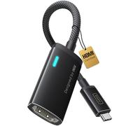 INIU USB C to HDMI Adapter, Original HDMI Certified with Smart Diagnostic LED, 4K@60Hz Type C for MacBook Neo, iMac Laptop, iPad iPhone 17 Samsung Steam Deck Gaming Monitor etc(Thunderbolt 3/4 Ports)
