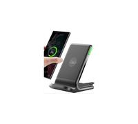 INIU Wireless Charger, 15W Fast Wireless Charging Stand with Sleep-friendly Adaptive Light & Dual Charging Modes