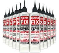 Injectafix Easy Squeeze 300ml From Floor-Fix Pro - Flexible Strong Adhesive Fix Loose & Hollow Tiles and Floors Self-Levelling Maximum Strength New Formula (12 Pack)