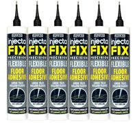 Injectafix Precision 300ml From Floor-Fix Pro - Fix Loose Tiles - For Loose & Hollow Tiles, Wood, LVT & Laminate - Includes 1.9mm Syringe Tip - Adjustable to 6mm + Anti-Clog Performance (pack of 6)