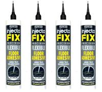 Injectafix Precision 300ml From Floor-Fix Pro - Fix Loose Tiles - For Loose & Hollow Tiles, Wood, LVT & Laminate - Includes 1.9mm Syringe Tip - Adjustable to 6mm + Anti-Clog Performance (pack of 4)