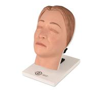 Injection Face Training Model, Silicone Mannequin Face for Injection Training, Rotatable