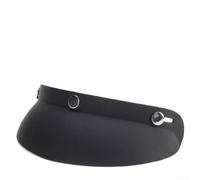 Injection-Molded PC Helmet Visor Peak Scratch Resistant | 3-snap adjustable design, fits most open face helmets, black finish, for durable PC material, easy click install