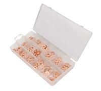 Injection Nozzles 200pcs Copper Diesel Injector Ports Washers Fuel Set Seal Rings Assortment Set Fuel Injectors Replacement