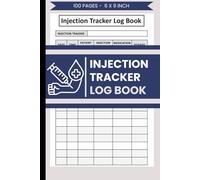 Injection Tracker Log Book: Track Your Insulin usage and Glucose levels before and after meals and bed time | Nurses and Healthcare Providers Record Logbook | 100 Forms