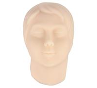 Injection Training Mannequin Face Head Model with Bones Inside, Human Face Facial Skin Practice Training Practice for Micro-Plastic Suture,Woman