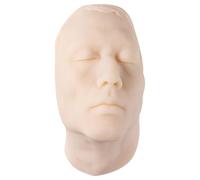 Injection Training Mannequin Face Model Head Model with Bones Inside, Human Face Facial Skin Practice Model Training Practice for Micro-Plastic Suture,Man