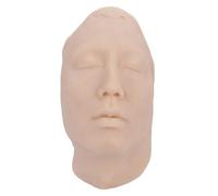 Injection Training Mannequin Face Model, Silicone Human Head Model Head Practice Training Suture with Simulated Bone Tissue and Real Sense of Operation Suitable for(Male)