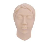 Injection Training Mannequin Model, Silicone Human Head for Suture Practice with Simulated Bone Tissue and Realistic Operation Experience(Female)