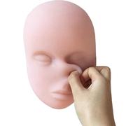 Injection Training Model - Silicone Facial Mannequin for Nurse and Medical Student Practice - Ideal for Head Injection Training and Teaching Supplies