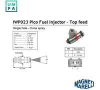 MAGNETI MARELLI 214310002310 Injector