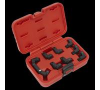 Sealey Injector Pipe Socket Set AK6985 - 9pc 3/8" Sq Drive