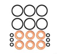 Injector Seal Kit 18 Pieces LR032818 for Land Rover Discovery Sport 2015 For Range Rover Evoque L538 2.2 2011 Freelander 2 L359 2.2 2006-2014