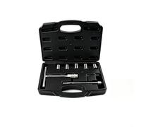 Injector Seat Reamer Kit 5pcs for Diesel Engines(8-piece Set) | Multi-size reamers, flat and spiral tips, cleans debris, ensures optimal seating, professional grade