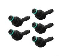 Injector Tube Oil Return Connection Check Valve Parts, 5 Pack for 110 Common Rail Injector Pipe, 3-Way & 2-Way Options Compat(A)