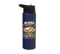 Injera Loading Do Not Disturb Funny Ethiopian Food Lover Stainless Steel Insulated Water Bottle
