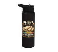 Injera Loading Do Not Disturb Funny Ethiopian Food Lover Stainless Steel Insulated Water Bottle
