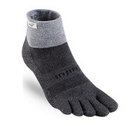 Injinji 2.0 Men's Trail Midweight Mini Crew Toesocks, Granite, Small
