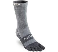 Injinji 2.0 Outdoor Midweight Crew Nuwwol Socks,1 count, Charcoal/Black, X-Large