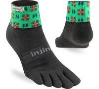 Injinji Artist Designed Trail Midweight Mini-Crew Socks Evergreen S