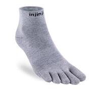 Injinji Liner Mini Crew Coolmax Unisex in Heather Grey