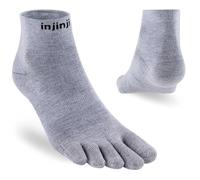 Injinji Liner Mini Crew Socks Coolmax Five Finger Toe Socks Grey
