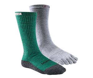 Injinji Mens Liner+Hiker Socks Forest Grey 37-44