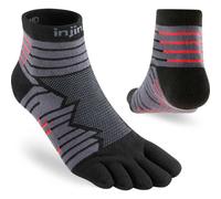 Injinji Men's Mid-Weight Ultra-Run Mini-Crew Toe Socks - Uk: 7-9, Onyx Grey