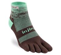 Injinji Men's Trail Midweight Mini Crew Toesocks, Mint, Large