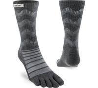 Injinji Mid-Weight Merino Wool Crew Toe Socks - Uk: 12+, Slate Grey