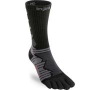 Injinji Mid-Weight Ultra-Run Crew Toe Socks - Uk: 12+, Obsidian Grey/black