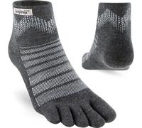 Injinji Outdoor Mid-Weight Merino Wool Mini-Crew Toe Socks - Uk: 10-12, Graphite Grey