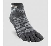Injinji Run Midweight Mini-Crew 5-Toe Socks Unisex - Adults (1-Pack), Forest, L