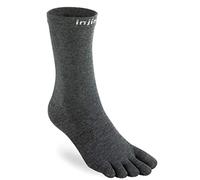 Injinji Performance Liner Lightweight Crew CoolMax Toe Socks- Black