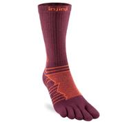 Injinji Performance Socks Ultra Run Crew Running Socks Blue, mahogany, S