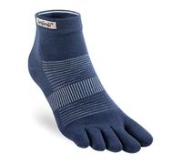 Injinji Run Lightweight Mini Crew Socks XL 47½+ Navy for Running and Active Lifestyle
