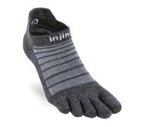 Injinji Running Socks – Run Lightweight No-Show Wool – Size 7-9.5 Grey